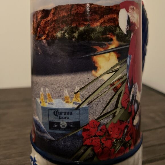 2003 Corona Extra "Parrotdise Too" Collectors Beer Stein Limited Edition BRAX - Picture 9 of 10